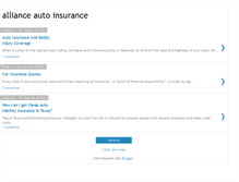 Tablet Screenshot of alliance-autoinsurance.blogspot.com