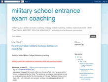 Tablet Screenshot of militaryschoolentranceexamcoaching.blogspot.com
