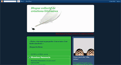Desktop Screenshot of creationlitteraire.blogspot.com