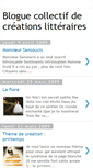 Mobile Screenshot of creationlitteraire.blogspot.com