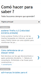Mobile Screenshot of comohacerparasaber.blogspot.com