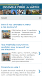 Mobile Screenshot of ensemblepourlasarthe.blogspot.com