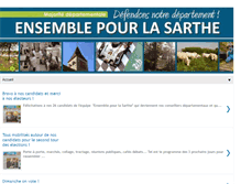 Tablet Screenshot of ensemblepourlasarthe.blogspot.com