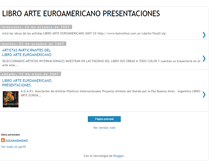Tablet Screenshot of libroarteeuroamericanopresentaciones.blogspot.com
