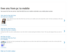 Tablet Screenshot of free-sms-from-pc-to-mobile.blogspot.com