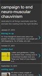 Mobile Screenshot of endneuromuscularchauvinism.blogspot.com