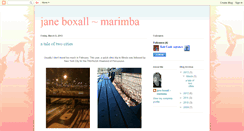 Desktop Screenshot of janeboxallmarimba.blogspot.com