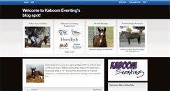 Desktop Screenshot of kaboomeventing.blogspot.com