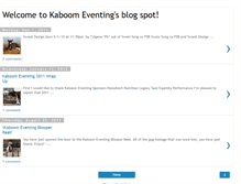 Tablet Screenshot of kaboomeventing.blogspot.com