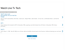 Tablet Screenshot of live-tv-tech.blogspot.com