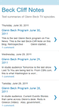 Mobile Screenshot of beck-cliff-notes.blogspot.com