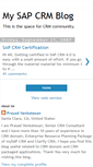 Mobile Screenshot of mysapcrmblog.blogspot.com