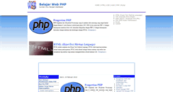 Desktop Screenshot of belajarwebphp.blogspot.com
