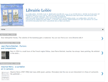 Tablet Screenshot of librairie-loliee.blogspot.com