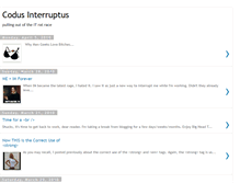 Tablet Screenshot of codusinterruptus.blogspot.com
