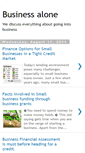 Mobile Screenshot of businessalone.blogspot.com