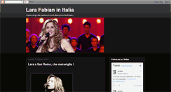 Desktop Screenshot of larafabian-italia.blogspot.com
