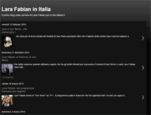 Tablet Screenshot of larafabian-italia.blogspot.com
