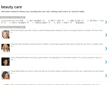Tablet Screenshot of beautycareinfo.blogspot.com