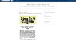 Desktop Screenshot of banjeaurecords.blogspot.com