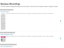 Tablet Screenshot of banjeaurecords.blogspot.com