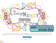 Tablet Screenshot of classynsassycreations.blogspot.com