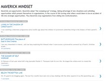 Tablet Screenshot of maverickmindset.blogspot.com