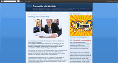 Desktop Screenshot of cannabismedizin.blogspot.com