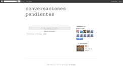 Desktop Screenshot of conversacionespendientes.blogspot.com