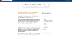 Desktop Screenshot of globalwatchmarket.blogspot.com