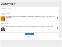 Tablet Screenshot of deathofhippie.blogspot.com