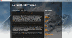 Desktop Screenshot of naturalhealthylivings.blogspot.com