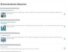 Tablet Screenshot of entrenamientonatacion.blogspot.com