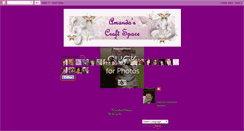 Desktop Screenshot of amandascraftspace.blogspot.com