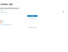 Tablet Screenshot of lumbertalk.blogspot.com