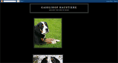 Desktop Screenshot of gasslihofhaustiere.blogspot.com