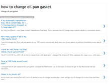 Tablet Screenshot of howtochangeoilpangasket.blogspot.com