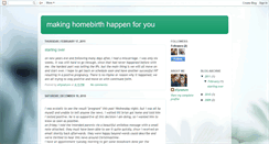 Desktop Screenshot of homebirthmakeithappen.blogspot.com