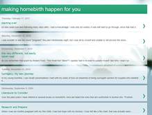 Tablet Screenshot of homebirthmakeithappen.blogspot.com