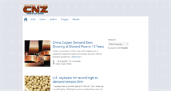 Desktop Screenshot of commodityfuturesnews.blogspot.com