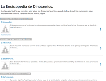 Tablet Screenshot of laenciclopediadedinosaurios.blogspot.com