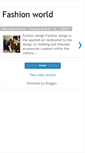 Mobile Screenshot of fashiontodayworld.blogspot.com
