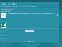 Tablet Screenshot of dinner4japan.blogspot.com