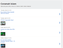 Tablet Screenshot of ceramahislam.blogspot.com