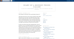 Desktop Screenshot of monkeyphonecall.blogspot.com
