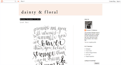 Desktop Screenshot of daintyandfloral.blogspot.com