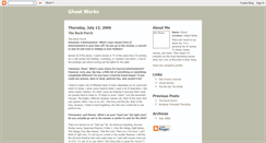 Desktop Screenshot of ghost-works.blogspot.com
