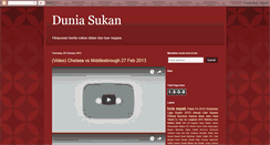 Desktop Screenshot of dunia-sukan.blogspot.com