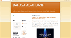 Desktop Screenshot of ahbash-sesat.blogspot.com