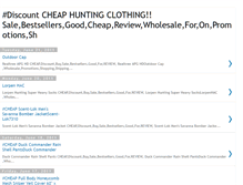 Tablet Screenshot of cheaphuntingclothing.blogspot.com